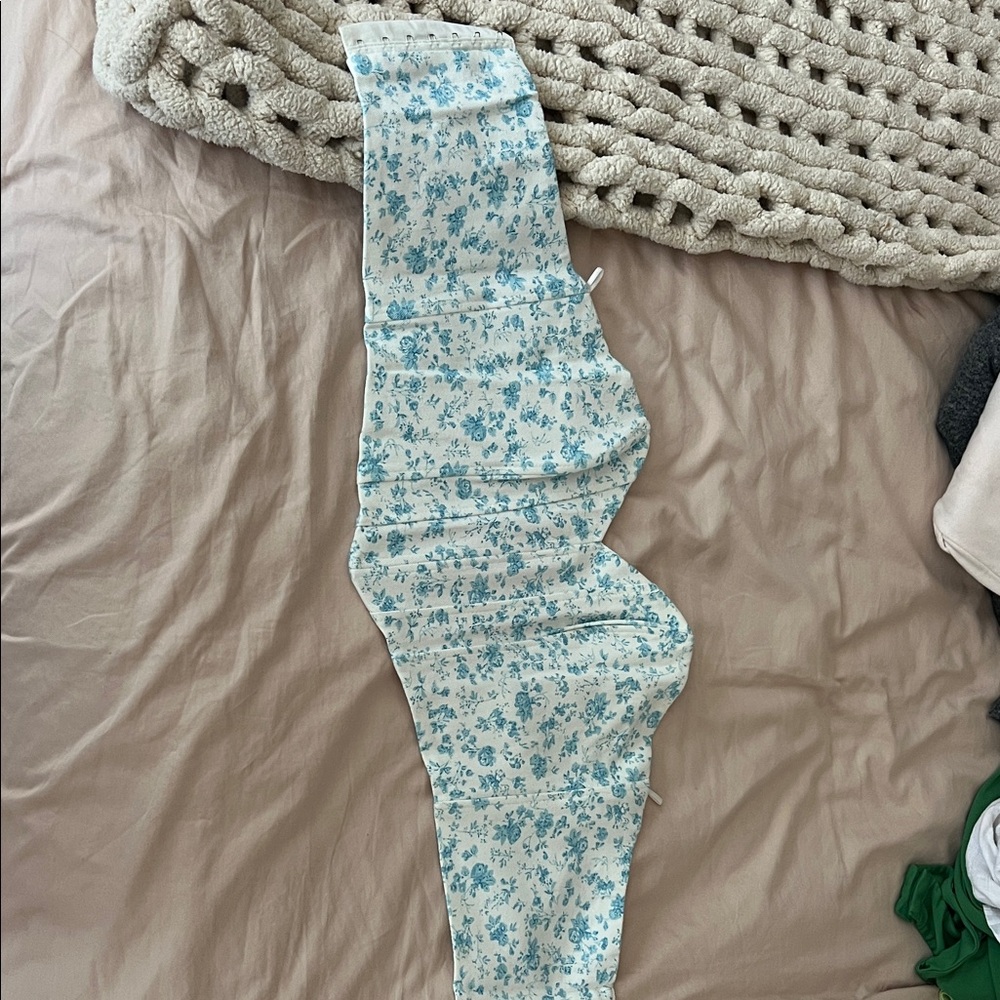 BRAND NEW ZARA BLUE AND WHITE CORSET